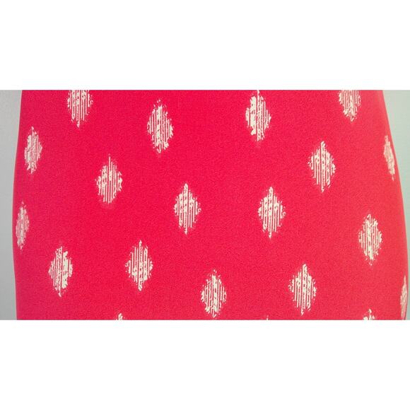 Paper Moon XXL Women's Short Sleeve Coral White V-neck Style PT9865-22 - Picture 3 of 8